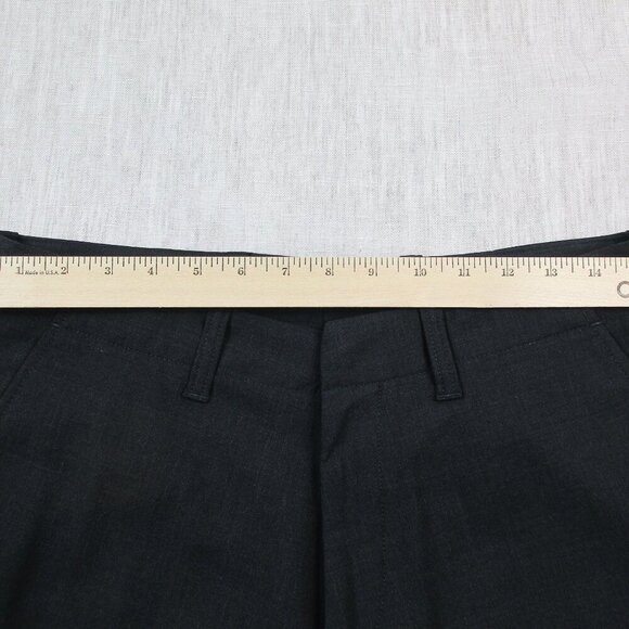 HUGO BOSS Dress Pants Mens 46 Dark Gray Formal Classic Fit Mid-Rise Straight Leg - Picture 5 of 9